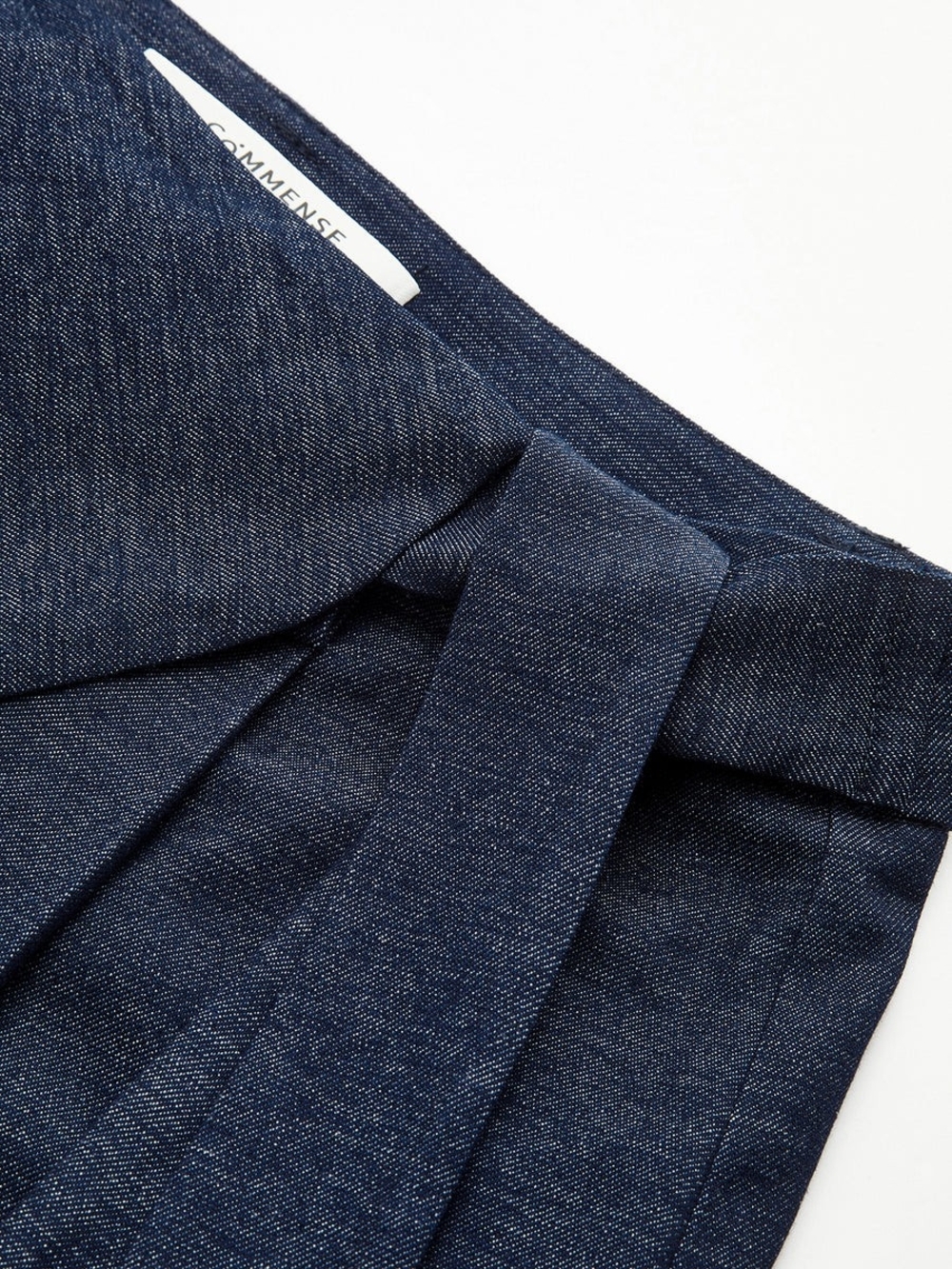 Commense Navy Wide-Leg Wrap Pants with Tie - Picture 3 of 3